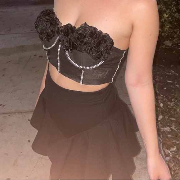 Black corset top - Picture 2 of 2